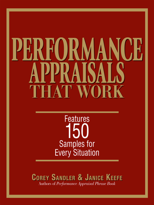 Title details for Performance Appraisals That Work by Corey Sandler - Available